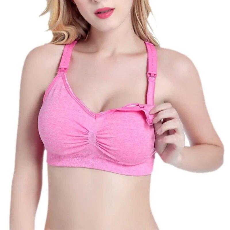 

Бюстгальтер для беременных и кормящих женщин, бюстгальтер без косточек для кормления грудью, нижнее белье для беременных с эффектом пуш-ап L