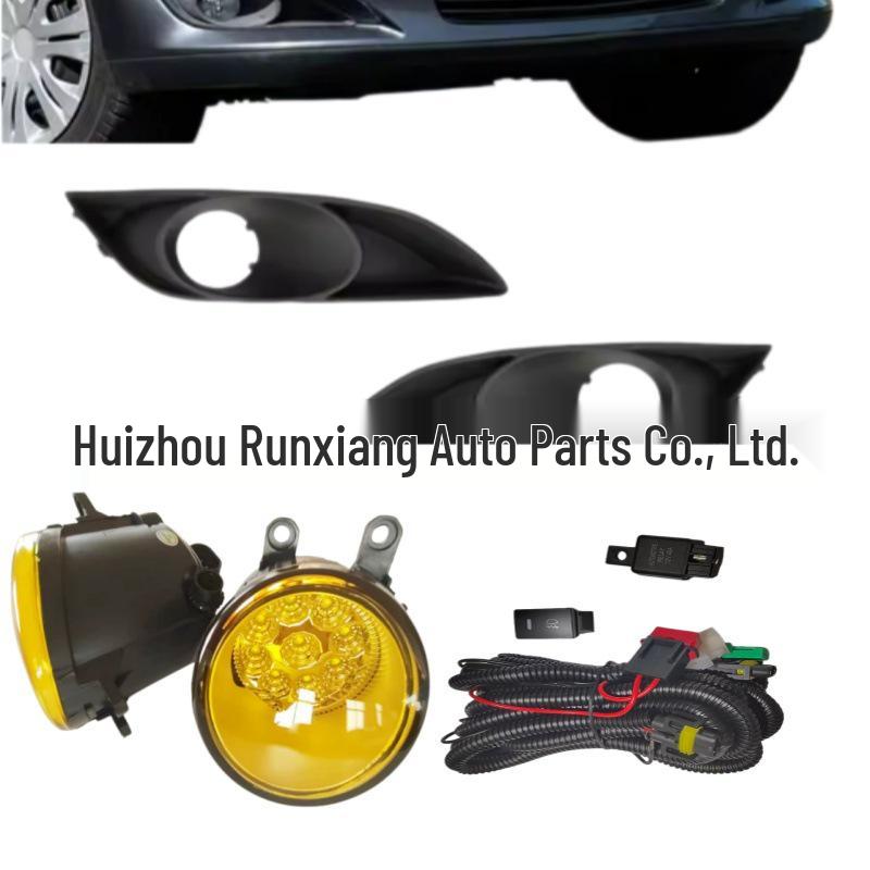 07-10 Toyota Auris Front Fog Light & Grille Set with LED Halogen Lens