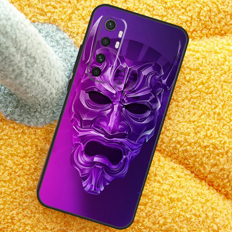 Japanese Oni Hannya Demon Mask Case For Xiaomi 15 Ultra 14 13T 14T 15T 17 Pro Max  Cover For POCO X7 Pro X5 X6 F5 F6 F7 F8
