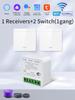 16A Tuya Smart WiFi Switch 2 Way Control RF433MHz Wireless Panel Switch DIY Module SmartLife APP Alexa Google Home Voice Control