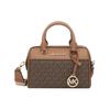 Mk Jet Set Travel Clássico Monograma Estampado Moda para o Dia a Dia Logo em Letras Bolsa Boston Transversal Ombro Bolsa Tote em PVC 35S2GTFC0B-MARROM