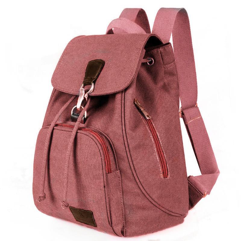 Rucksäcke mit hoher Kapazität, Damen-Outdoor-Reisetasche aus Segeltuch, Retro-Trend-Schulrucksack für College-Modestudenten