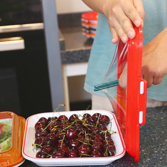 Food Preservation Tray with Vacuum Sealed Lid Stackable Reusable Food Storage Container