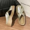 Platform Mary Jane Shoes Women's 2025 Summer New Outwear Fashion Versatile Casual Soft Bottom Non-slip Baotou Slippers