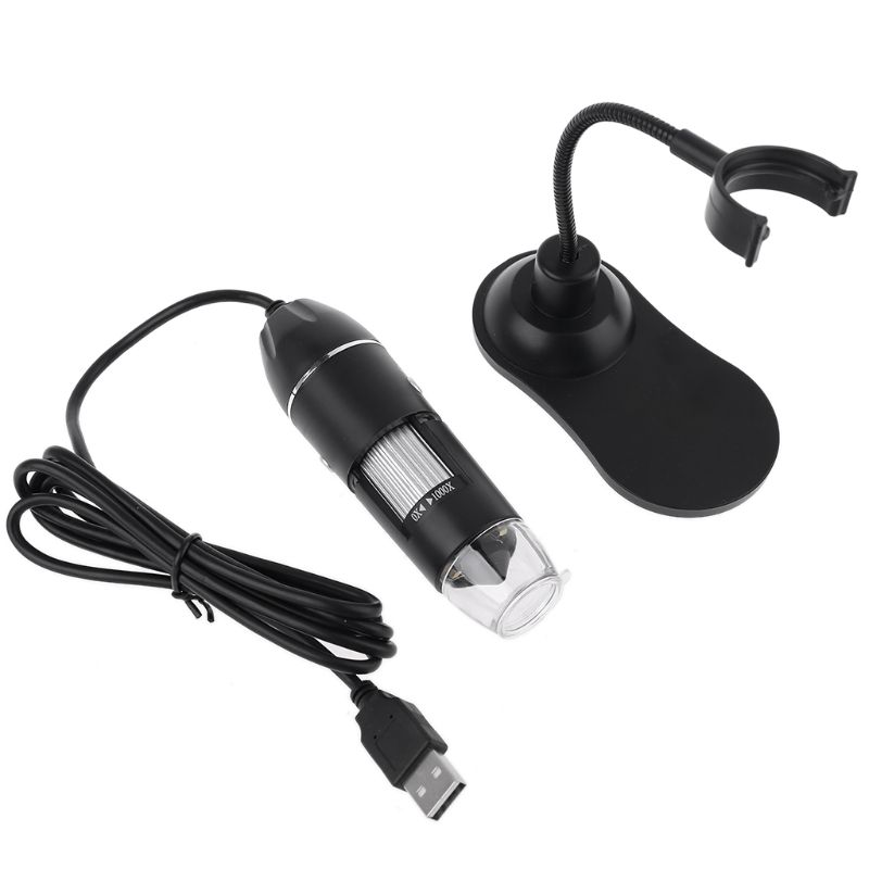 Digital Microscope Handheld USB for HD Inspection Camera 0-1000x Magnification with Adjustable Stand for Windows