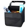 Car Seat Back Storage Bag Foldable Beverage Holder Universal Auto Back Hanging Water Bottle Carrier PU Leather Storage Bag