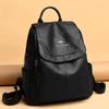 Backpack Women's 2025 New Leather Texture Fashionable Versatile Backpack Women's Large-capacity Travel Bag