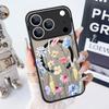Magnetic Flowers Print Phone Case For iPhone Air 17 16 15 Pro Max 13 12 Pro 14 Plus 11 For Magsafe Wireless Charge Acrylic Cover