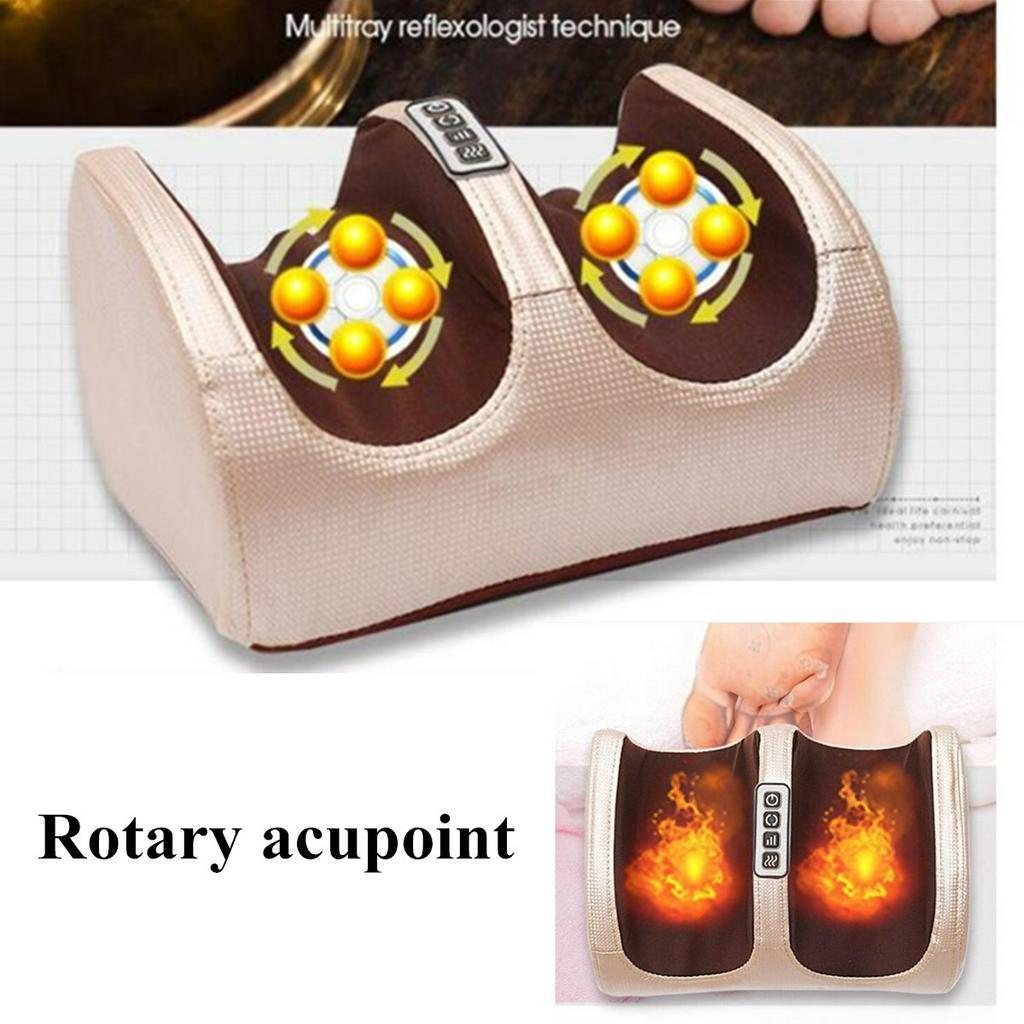 Shiatsu Kneading Roller Vibrator Machine Reflexology Calf Leg Pain Relief Foot Massager Electric Heating Foot Leg Massager