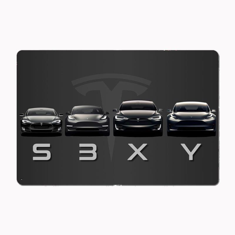 

TESLA Model S, 3, X & Y Poster Metal Sign Poster Garage Room Decor Automobile Club Tin Home Decor 20x30cm（7.8x11.8inch）