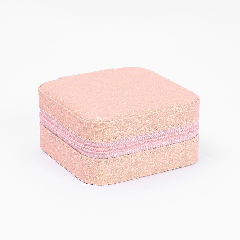 Jewelry storage box High-grade anti-oxidation stud earrings, necklace, jewelry ring grid desktop large-capacity display box
