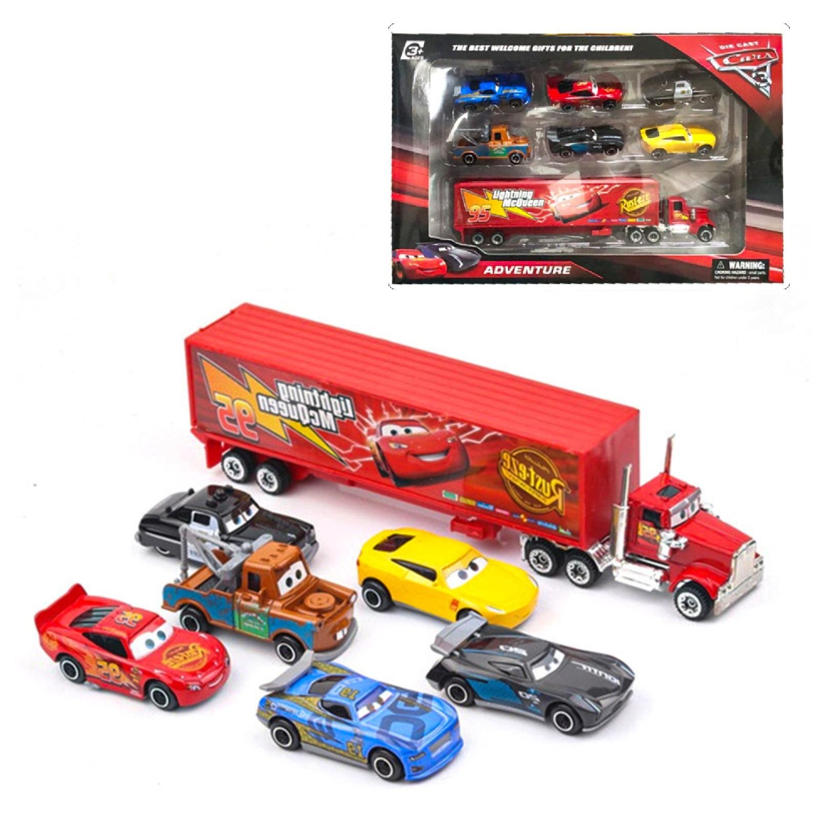 Cars Model Trucks Toy Set Alloy Diecast Car Set 1/46 Diecast Model Trucks Toys Gift For Kids