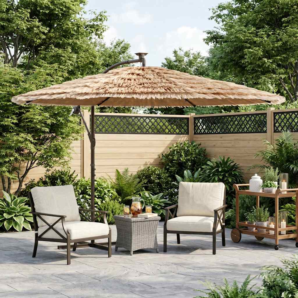 vidaXL Sonnenschirm mit Stahlmast Braun 269x269x235 cm braun