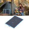 Solar Panel Monocrystalline Silicon Portable 20W USB Power Supply Charger for Battery