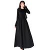 French Hepburn style hollowed-out knitted long-sleeved dress for women's spring and autumn new temperament slim and slim skirt