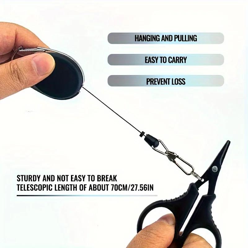 Black 1Pcs Fishing Coating Stainless Steel Fishing Scissor Plier Cut PE Braid Line Cutter Plies Carp Fishing Accessories Tools