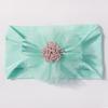 Hot-selling new children's headband cute mesh flower baby jacquard headscarf comfortable baby jewelry