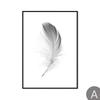 Text Feather Minimalist Canvas Wall Art Print Poster Decorative Nordic Black White Pictures Modern Paintings for the Living Room