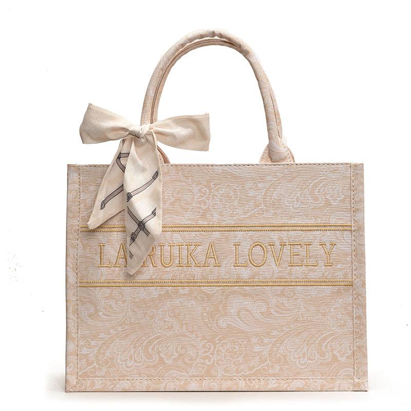 Geantă de lucru de mare capacitate pentru femei 2025 nouă iarnă casual de ultimă generație geantă tote portabilă brodată pentru femei