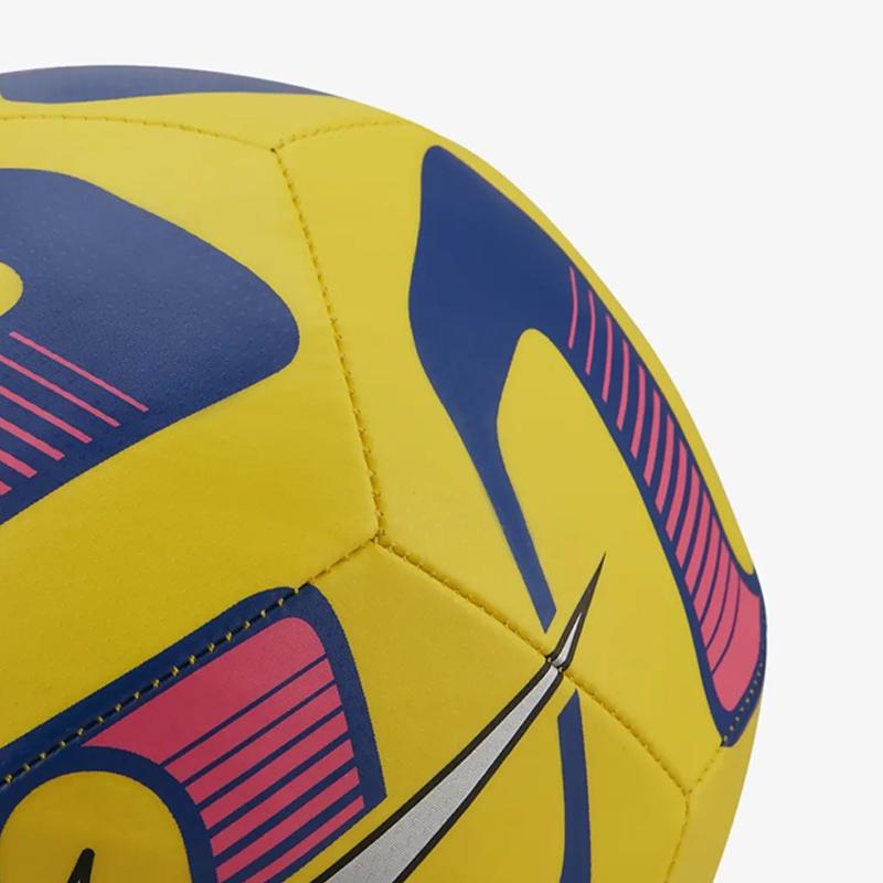 Nike Size 5 Ball Soccer Ball Rubber Machine Stitched Soccer Ball Unisex Yellow, Old Royal, Metallic Silver DN3600720