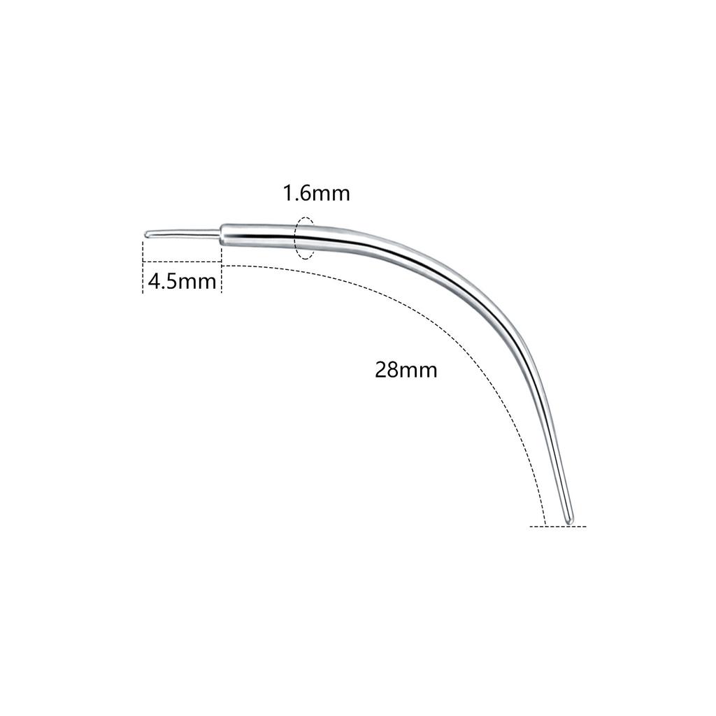 1/5Pcs Stainless Steel Duide Rod Piercing Stretching Tool for Internally & Externally Threaded Jewelry Body Piercing Tools