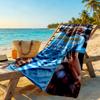 Haaland Customize Text Beach Towel High Absorbency & Quick-Dry Suitable for Swimming Gym Camping Yoga Vacation