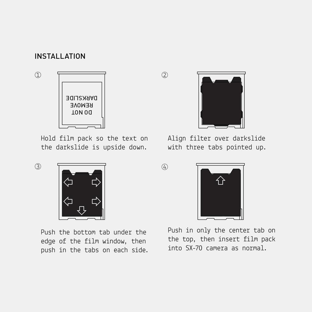 ND Filters for SX-70 Instant Film Camera (2-Pack)