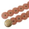 Western Style Disc Belt Y2K Wide Disc Belt Y2K Hollow Disc Belt Hollow Belt  for Women