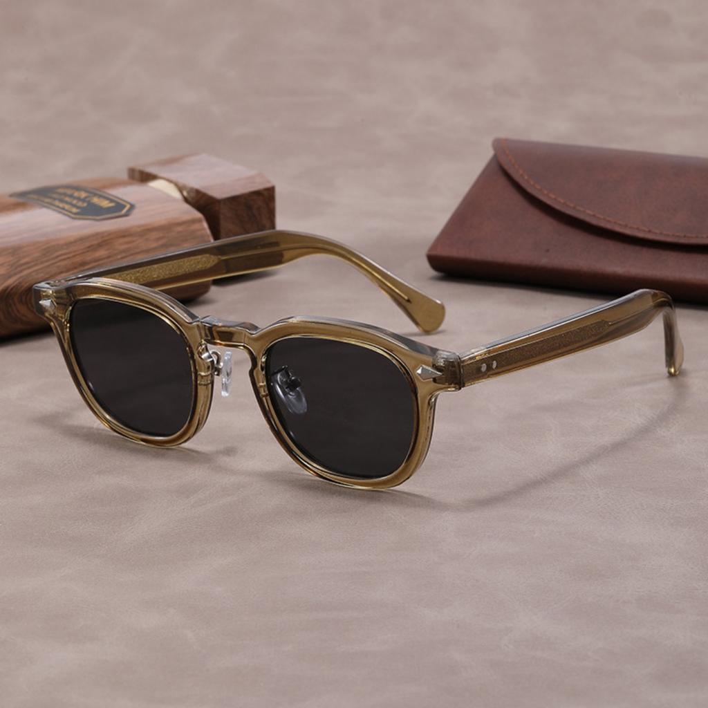 Sunglasses Men Women Johnny Depp Lemtosh Style Sun Glasses Retro Round Acetate Frame UV400 Lens Oculos