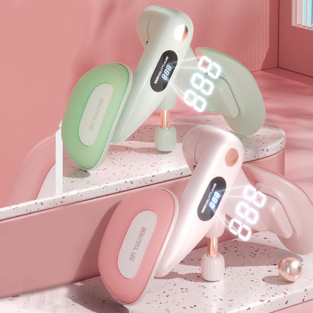 Thigh Master Hip Inner Thigh Exercise Equipment 360 Degree Rotation with Counter Kegel Exercises Device for Yoga Floor Muscle