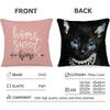 Wild Cats Cushion Cover Household Decoration Linen Sofa Cushion Cover: Skin-Friendly & Breathable with Invisible Zipper