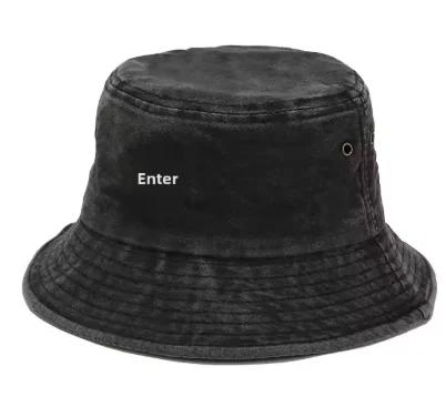 2025 Cap Fashion Printed Bucket Hat Non-elastic Windproof Bucket Hip-hop Outdoor Hat, Suitable for Fishing, Hiking, Camping