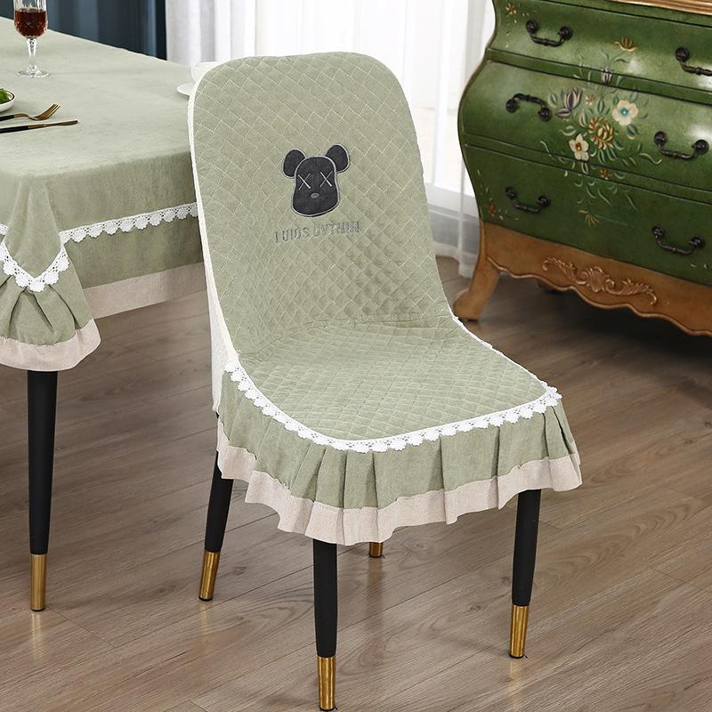 Special-Shaped Chair Seat Cushion One-Piece Chair Cover, Light Luxury Dining Table Chair Cover Universal In All Seasons, Non-Slip And Breathable Cover