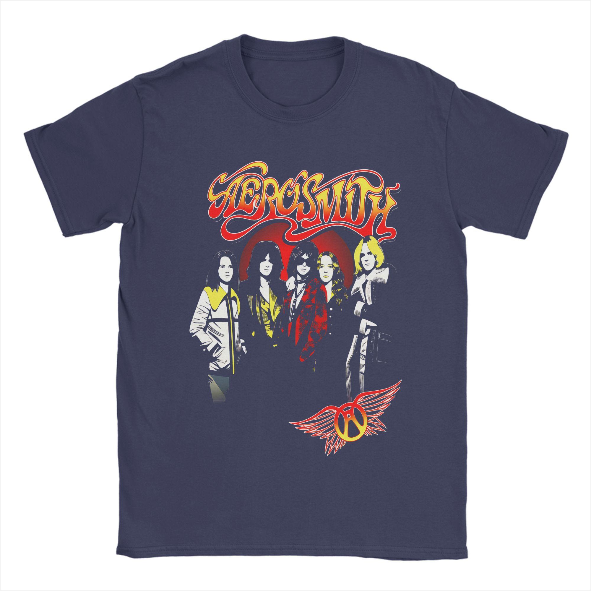 

Aerosmith Tour Cotton TShirt For Mens Summer Y2K Casual TShirts ONeck Hippie Tee Shirt Plus Size Print Tops 4XL