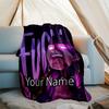 Custom Name Valorant Theme Printed Blanket - Perfect for Couch, Bed, Travel & Outdoor Use | Machine Washable, Cozy & Durable.