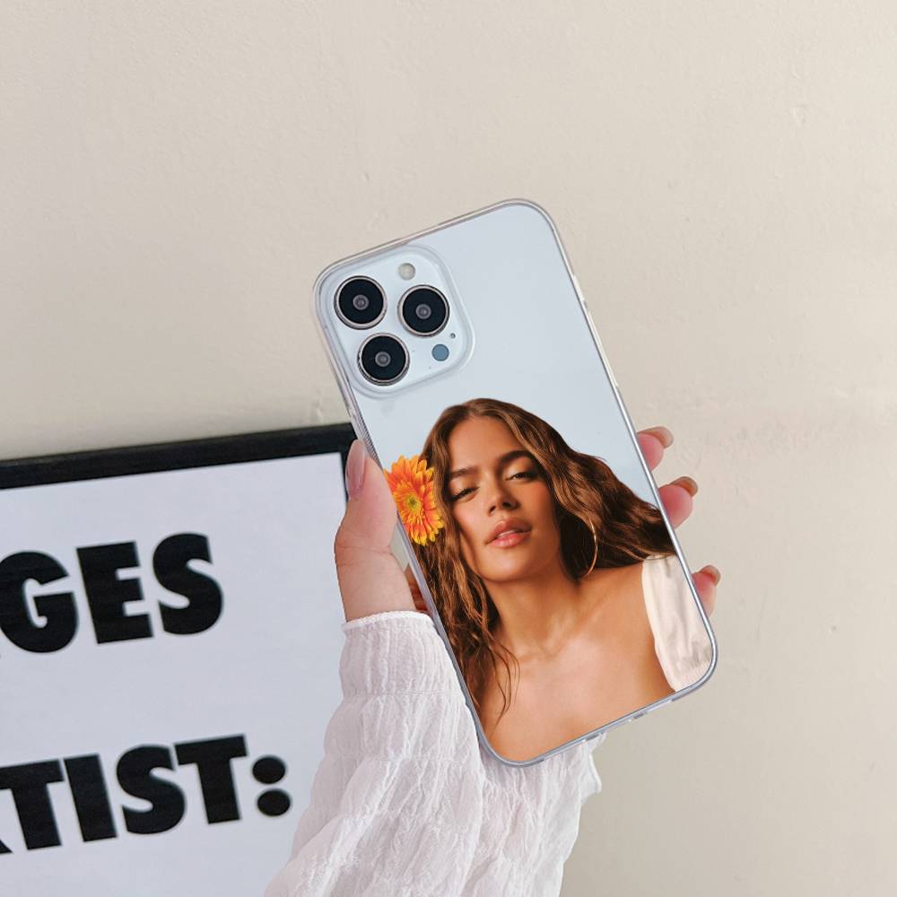 KAROL G Luxury Transparent Phone Case For IPhone 17 16 15 Pro Max 14 13 12 11