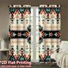 2 Stück Digital bedruckte Vorhänge mit Vintage-Tribal-Design, Stilvolle Fensterbehänge für Wohnzimmer, Schlafzimmer, Heimdekoration