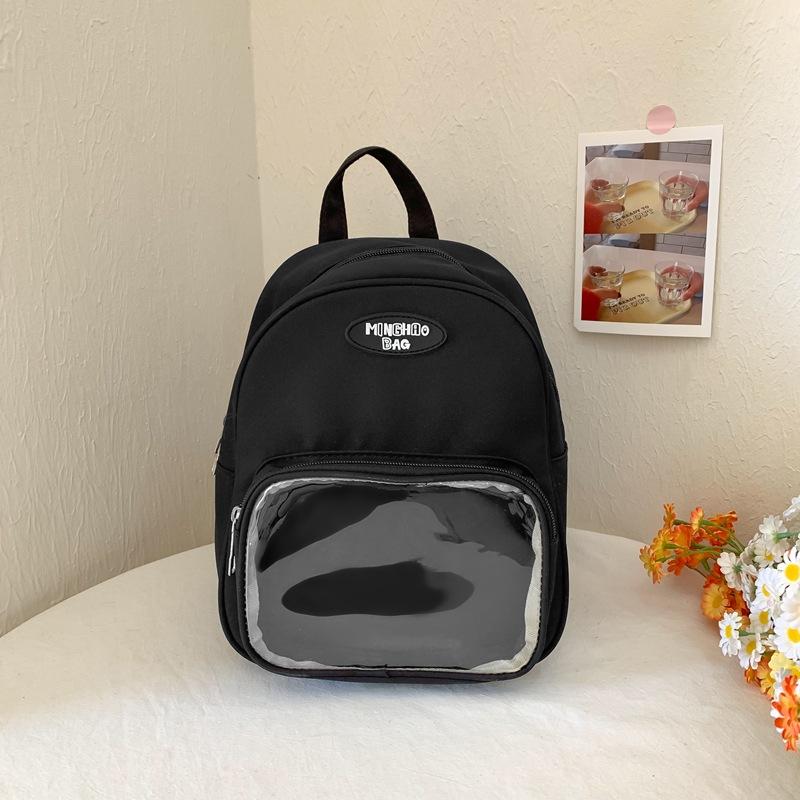 Schooltas Japanse stijl INS mini transparante kinder kleine tas, zoete niche meisjesachtige reis- en winkel kleine rugzak voor vrouwen