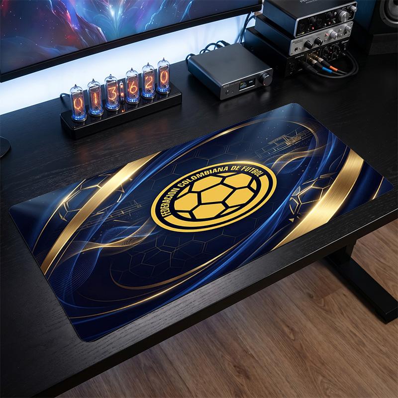 Colombia Football Crest Mouse Pad, Extended Non Slip Rubber Desk Mat for Gaming Office Laptop Fan Gift