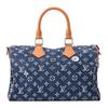 Louis Vuitton Schnelle Monogramm-Blumen-Denim-Umhängetasche, Crossbody-Tasche, Handtasche Herren Blau M27556