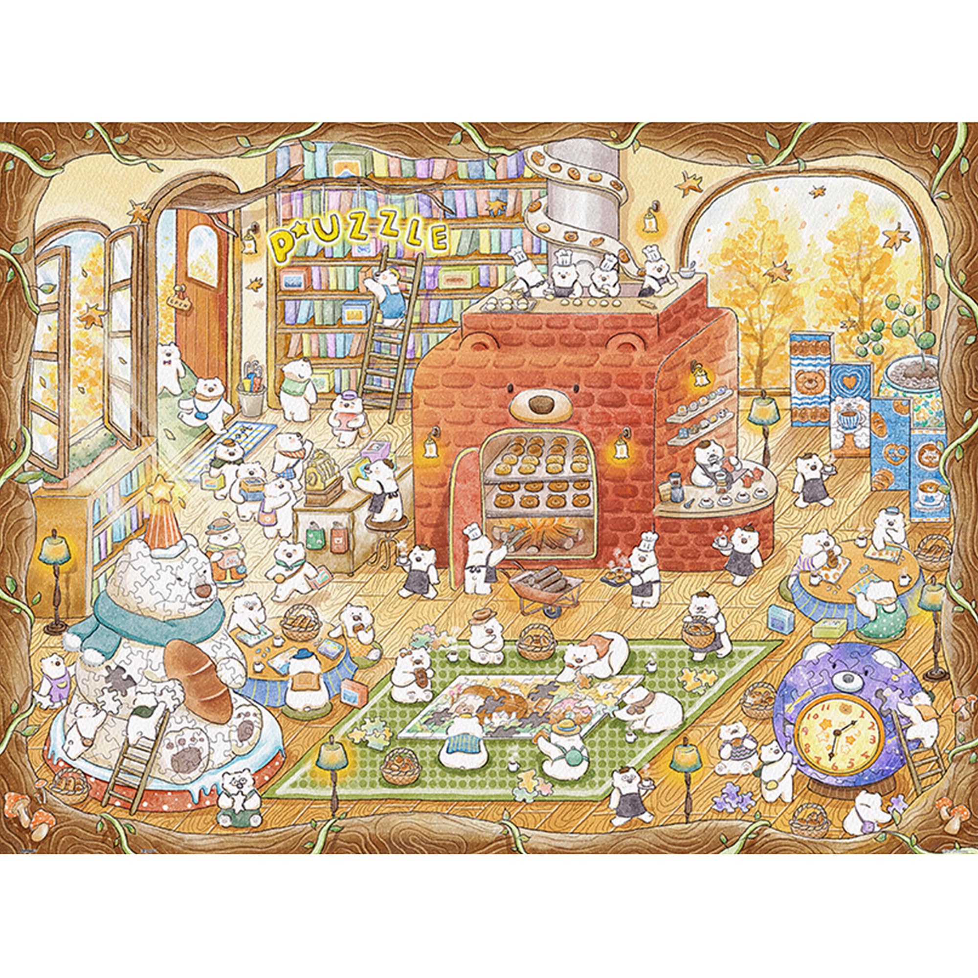 

Pinto 1200-Piece Plastic Jigsaw Puzzle Kumako Puzzle Bakery (45x59cm) for Adults, Difficult, No Broken Pieces, Click-together Design [H3746]