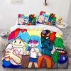 3D Print Anime Friday Night Funkin Bedding Set Single Twin Full Queen King Size Kawaii Bed Set Adult Kid Bedroom Duvetcover Sets