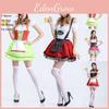 Elegant Women Oktoberfest Cosplay Costume German Beer Holiday Outfit Wench Dress