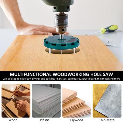 45-130mm Multifunctional Woodworking Hole Opener Adjustable Hole Saw Diameter Woodworking Round Hole Drill Saw