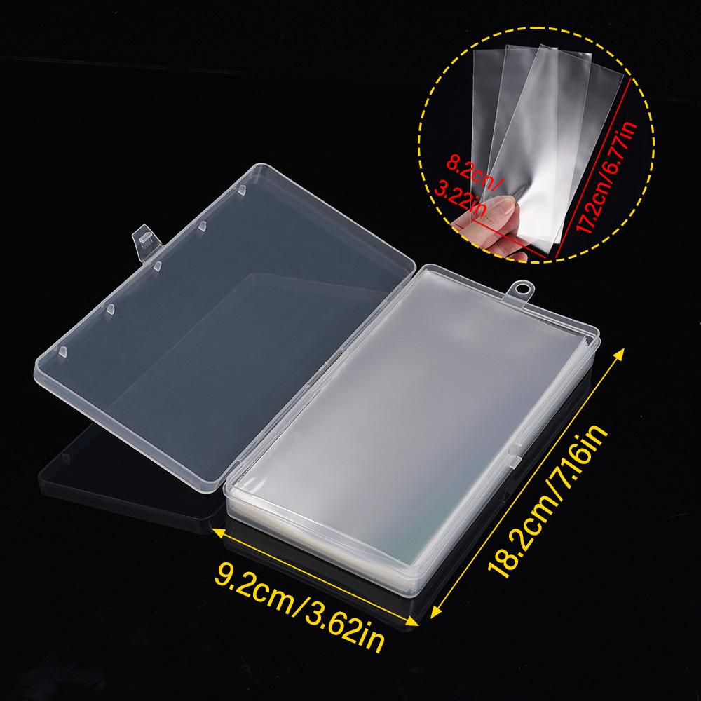 100 Transparent Banknote Protection Bags Double-Sided 8-Thread Dust-Proof Moisture Commemorative Banknote Coin Collection Album