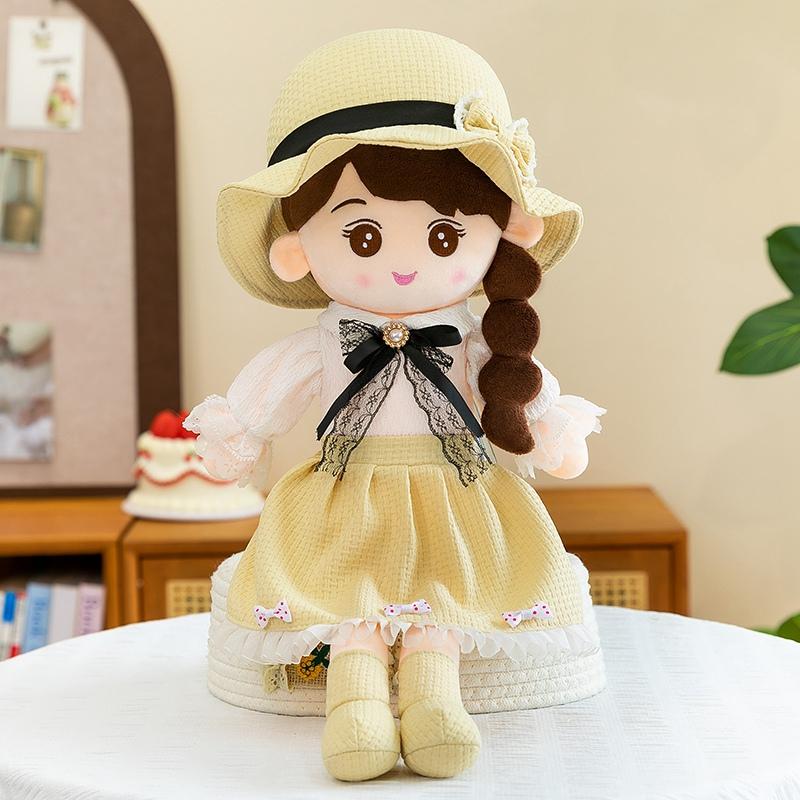 90cm Cute Princess Doll Exquisite Little Fragrant Style Girl Wearing Hat Company Plush Toy Lovely Gifts