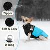 Warm Pet Clothing Winter Reflective Dog Costume Soft Windproof Zipper Jacket Coat With D-ring For Small Dog Chihuahua Labrador