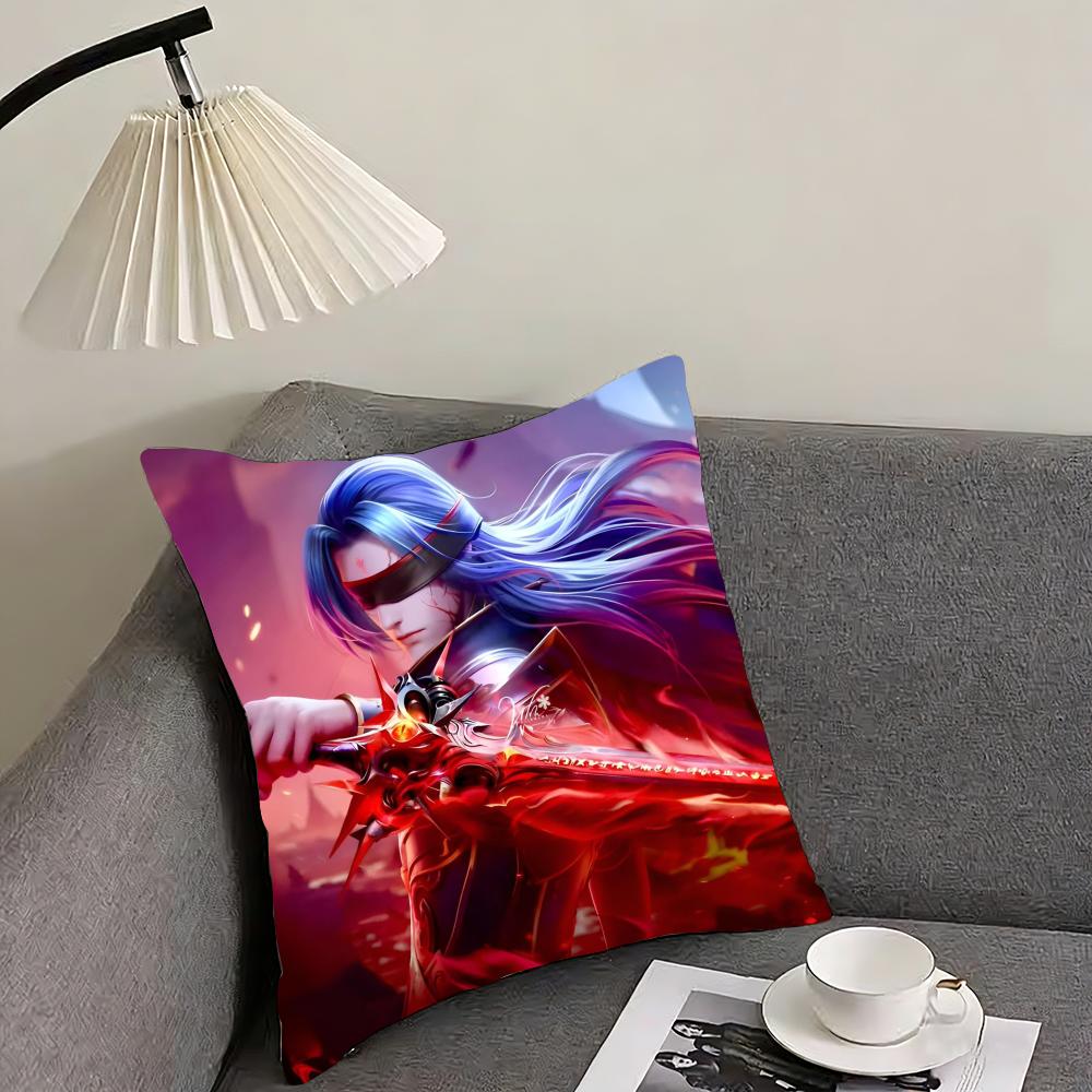 Soul Land Cushion Cover Reversible Plush Pillow Cover – For car, sofa, bedroom, perfect as a gift.