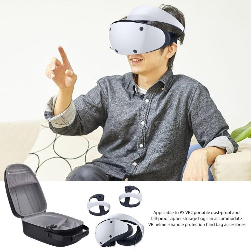 Carrying Bag for PS VR2 Headset Shoulder Bag Lightweight & Portable Protectors  Carrying Holder Lens Protectors