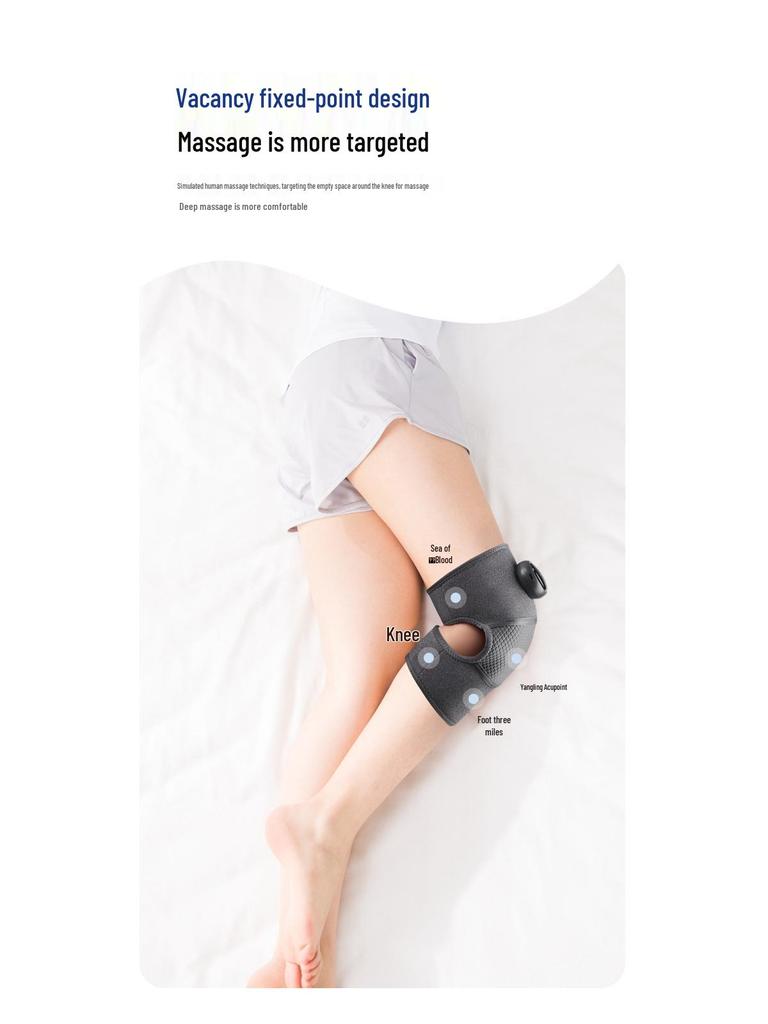 Heated Knee Massager with Hot Compress and Vibration Therapy